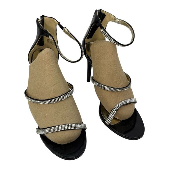 Bebe Women’s Janae Black Upper Patent Leather High Heel Pump US Size 7 - Picture 1 of 7